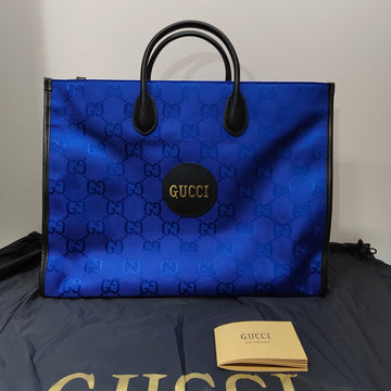 Gucci Off The Grid Blue Tote Bag Handbag