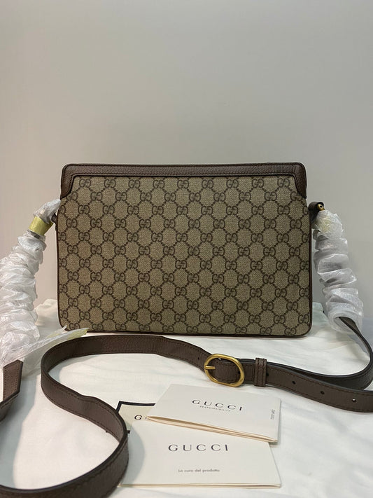 Gucci Ophidia Striped Ribbon Organ Bag Shoulder Crossbody Bag