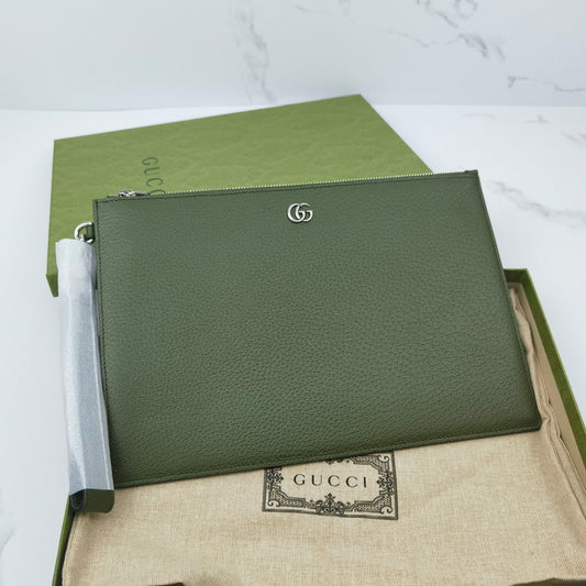 Gucci GG Marmont Logo Green Handbag