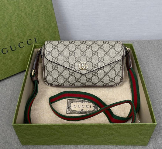 Gucci GG Ophidia Button Shoulder Crossbody Bag