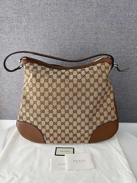 Gucci Supreme Brown Underarm Bag Handbag Shoulder Bag