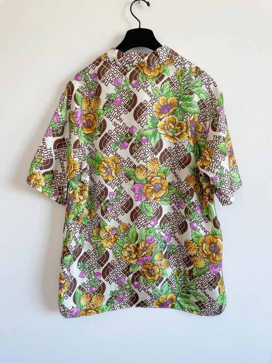 Gucci × The North Face Co branded Printed Short Sleeved Top