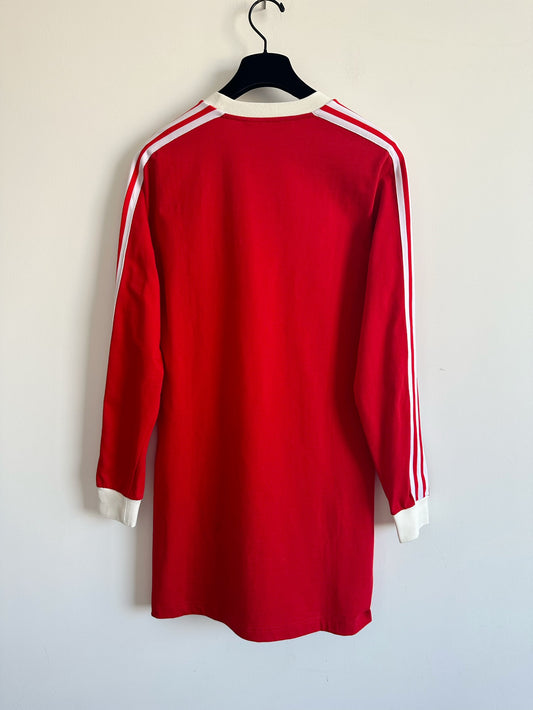 Gucci × Adidas Co branded Red Stripe Cotton Dress