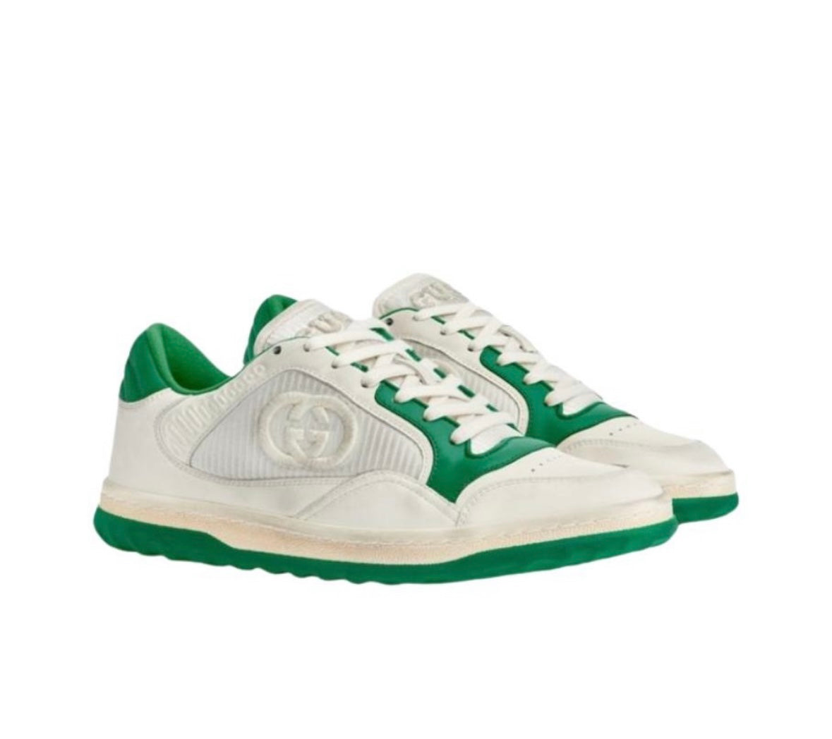 Gucci Mac80 Women's White Green Casual Shoes