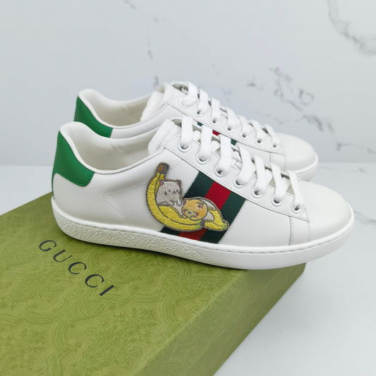 Gucci × Bananya Co branded Women's Banana Logo Low Top Shoes