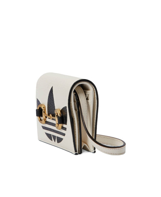 Gucci × Adidas  Horsebit White Card Bag Shoulder Crossbody Bag