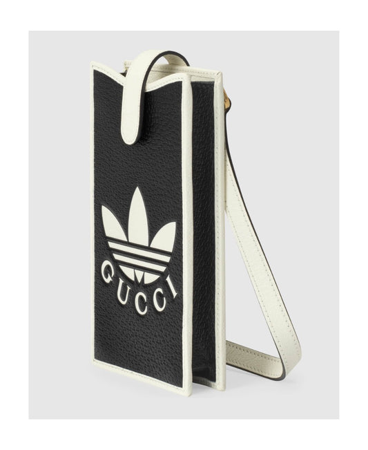 Gucci × Adidas  Supreme Printed Logo Black Shoulder Crossbody Bag