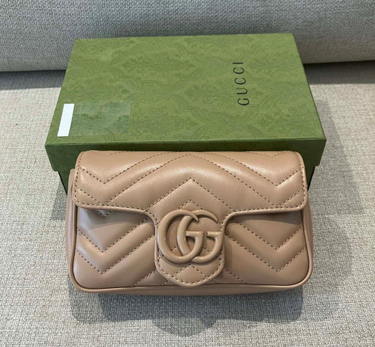 Gucci GG Marmont Mini Gold Label Chain Bag Shoulder Crossbody Bag