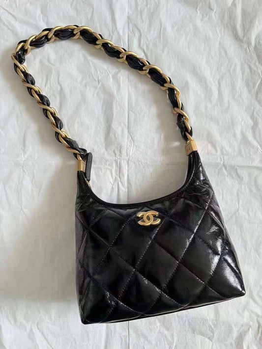 Chanel 24A Hobo Shoulder Handbag Small