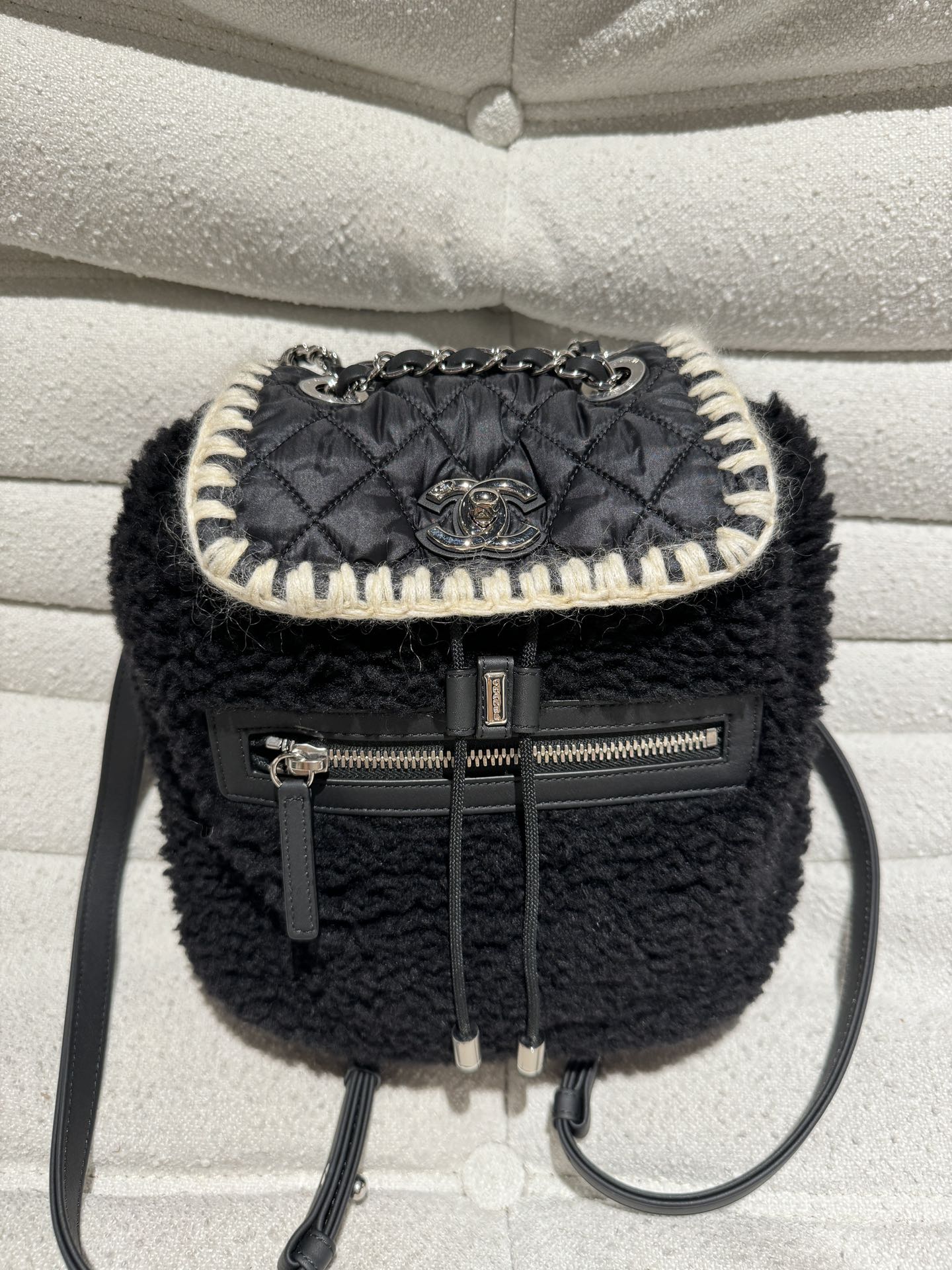 Chanel Teddy Chain Backpack