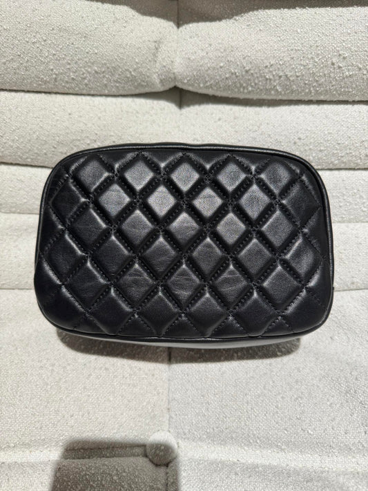 Chanel Black Makeup Bag Handbag