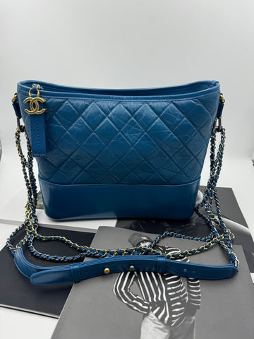 Chanel Gabrielle Blue Shoulder Crossbody Bag (Copy)