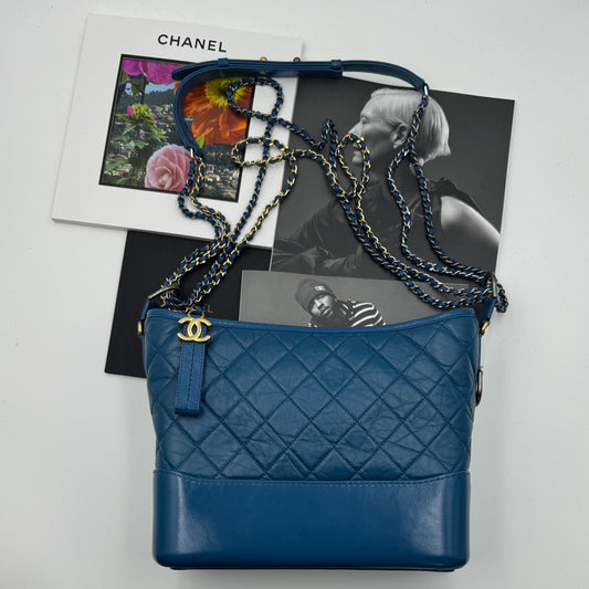 Chanel Gabrielle Blue Shoulder Crossbody Bag (Copy)