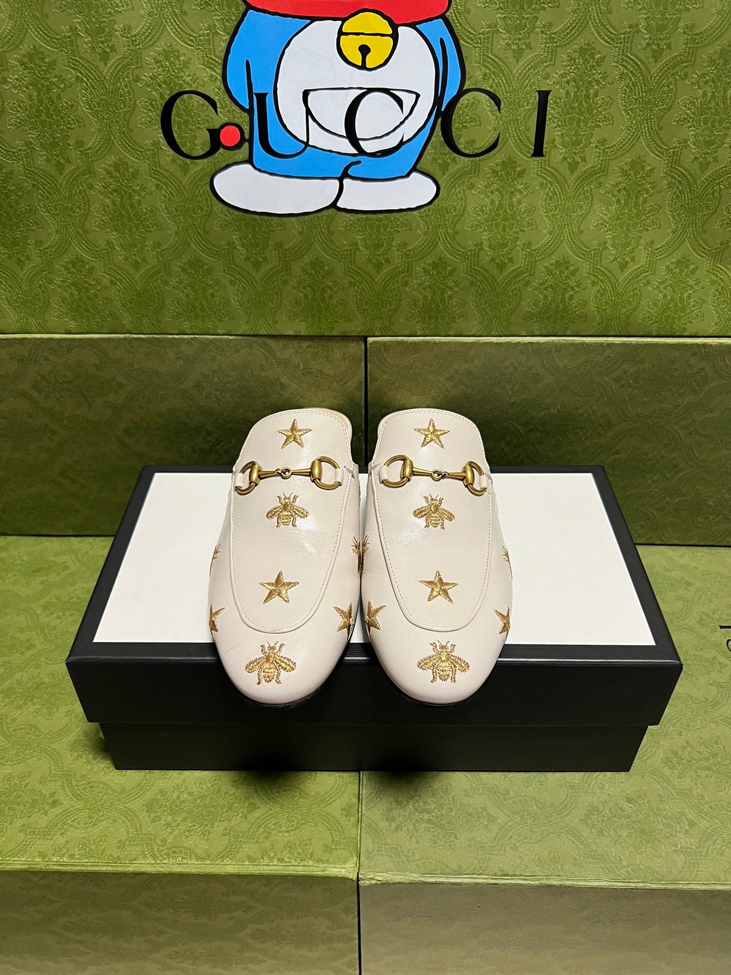 Gucci Prince town Little Bee Slippers