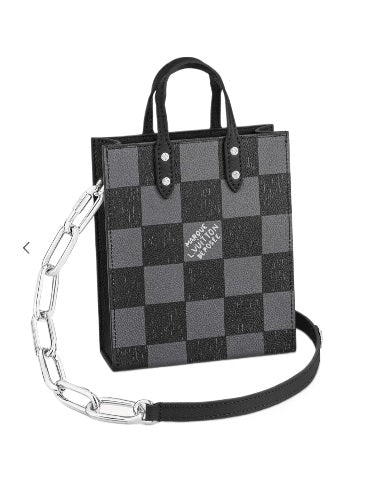 Louis Vuitton Damier Graphite Sac Plat  XS Tote Bag Shoulder Bag