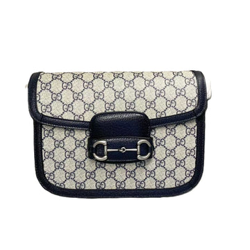 Gucci Horsebit 1955 Shoulder Bag Navy