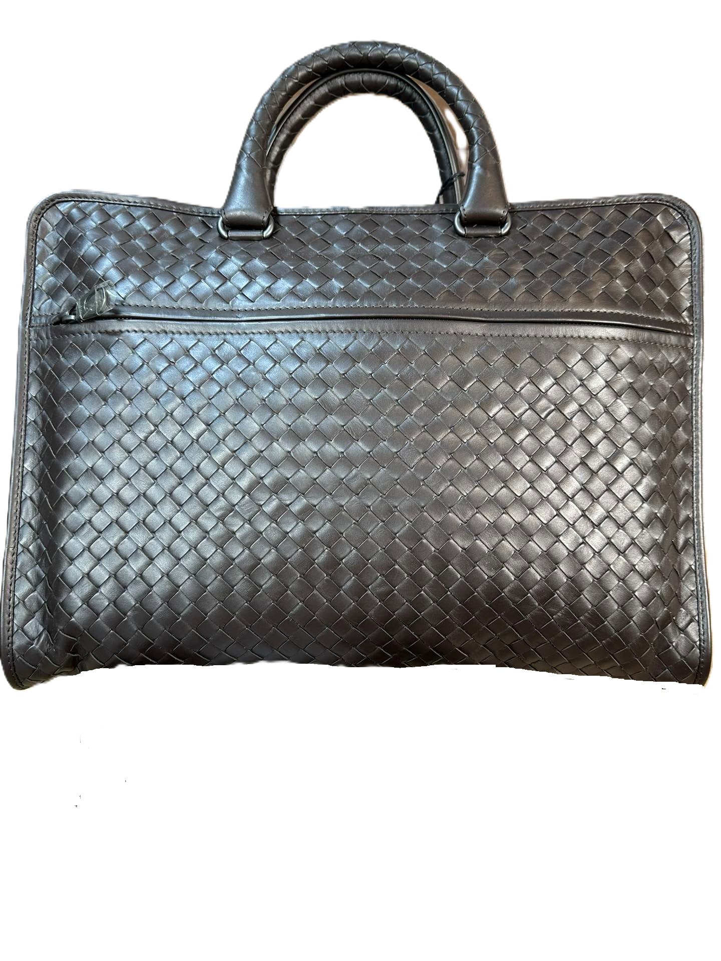 Bottega Veneta  Leather  Intrecciato Briefcase