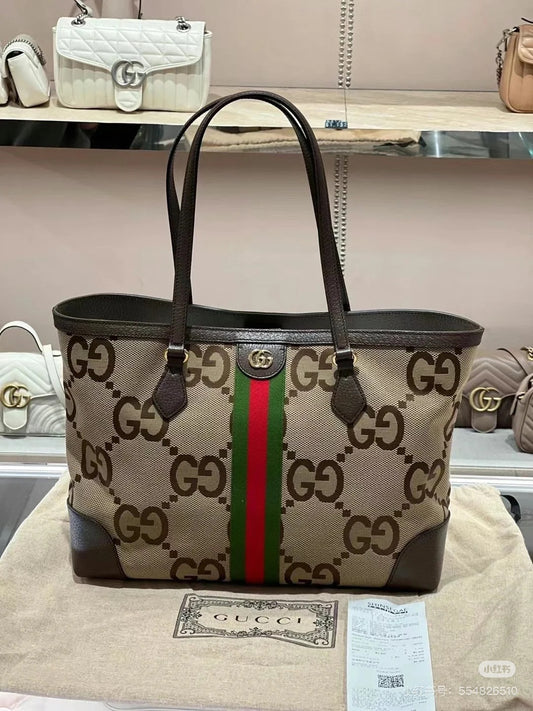 Gucci Ophidia Jumbo GG Medium Tote Bag Shoulder Bag