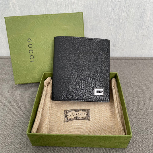 Gucci G Logo Leather Bifold Wallet