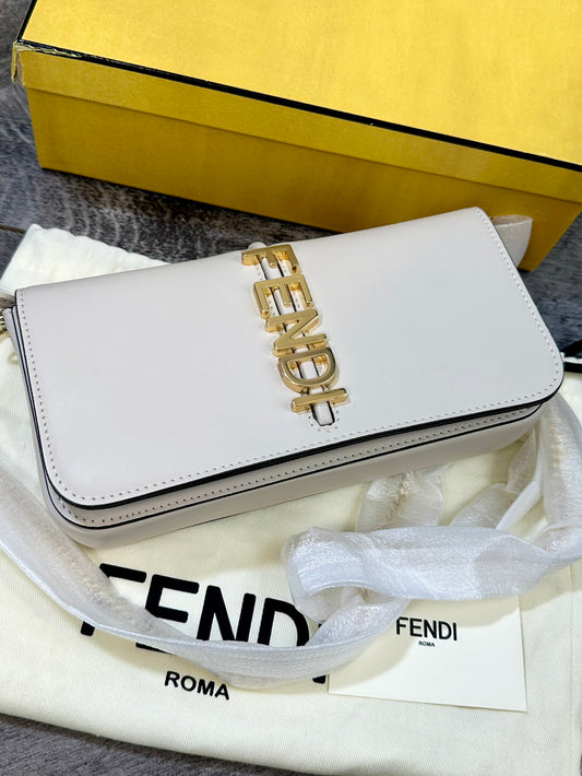 Fendi Graphie mini Shoulder Bag with built-in wallet