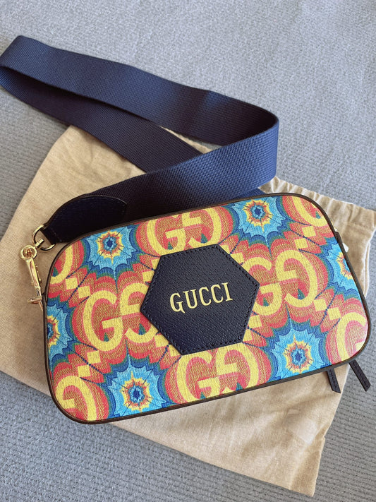 Gucci 100th Anniversary Model Leather Body Bag Multicolor