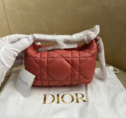 Dior Small Nomad Pouch Handbag Leather