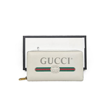 Gucci Logo Round Zipper Wallet