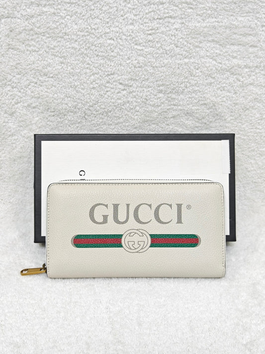 Gucci Logo Round Zipper Wallet