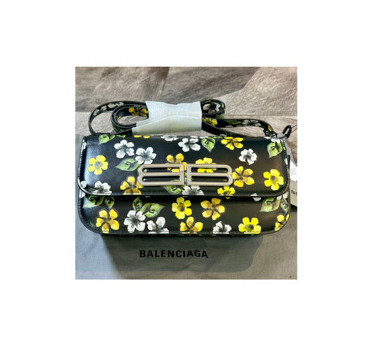 Balenciaga Floral Shoulder Bag