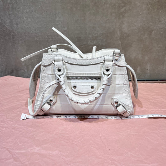 Balenciaga Neo Classic Mini Handbag Shoulder Bag White