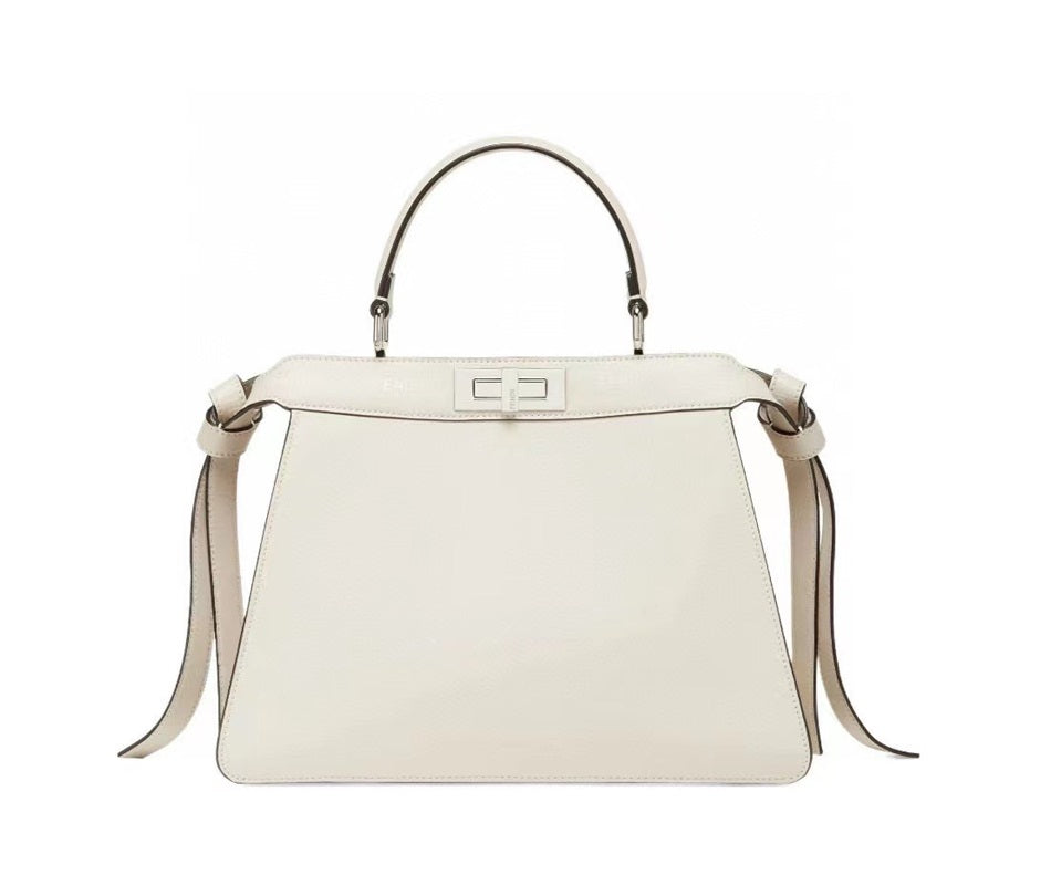 Fendi Peekaboo Medium Handbag Shoulder Bag White