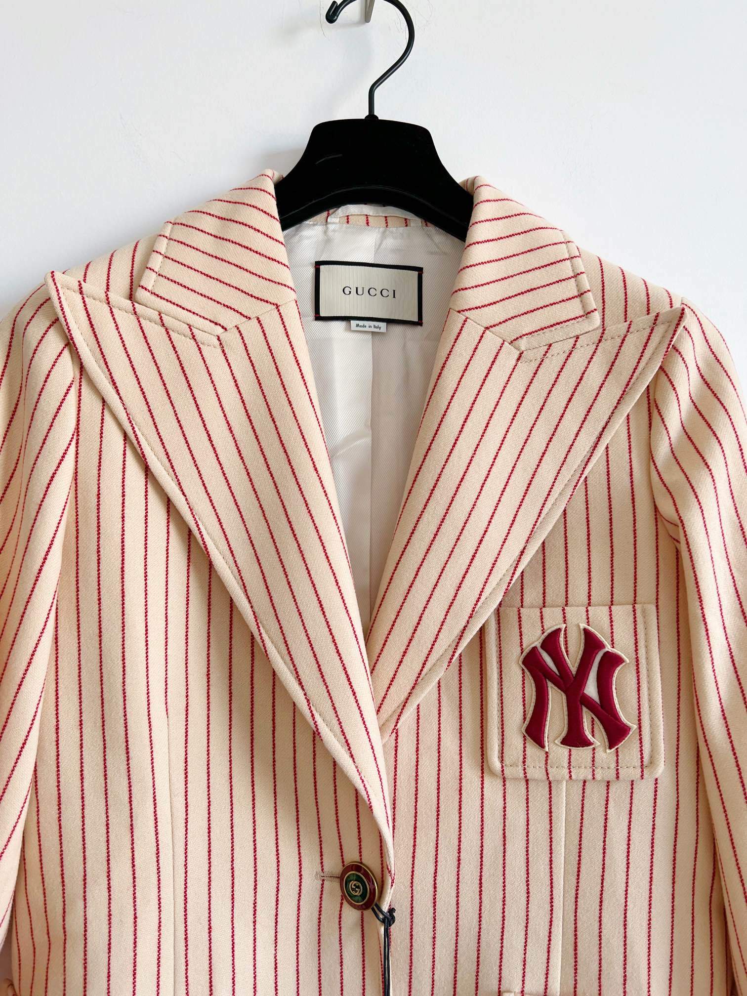 Gucci New York Yankees Blazer Beige Jacket