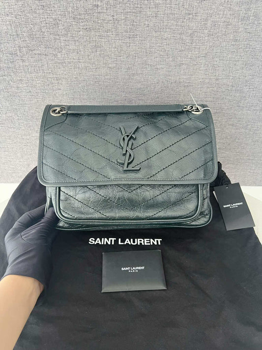 YSL Saint Laurent  Niki Leather Shoulder Bag