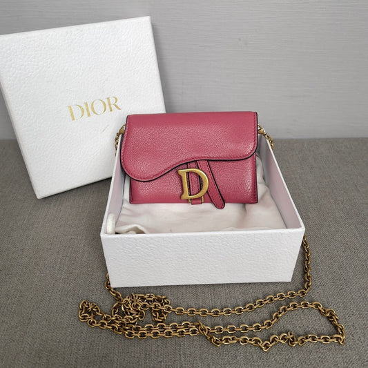 Dior Nano Saddle Chain Bag Shoulder Bag