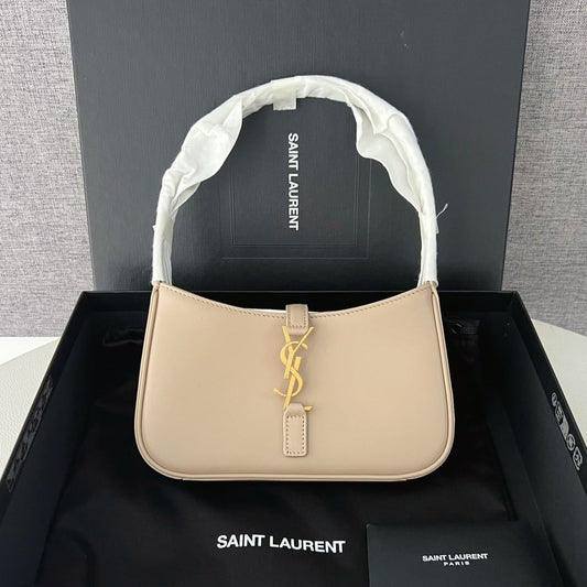 YSL Saint Laurent Hobo LE 5 À 7 Leather Handbag Shoulder Bag