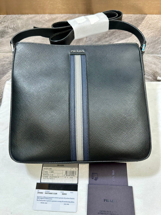 Prada Black Leather Shoulder Bag